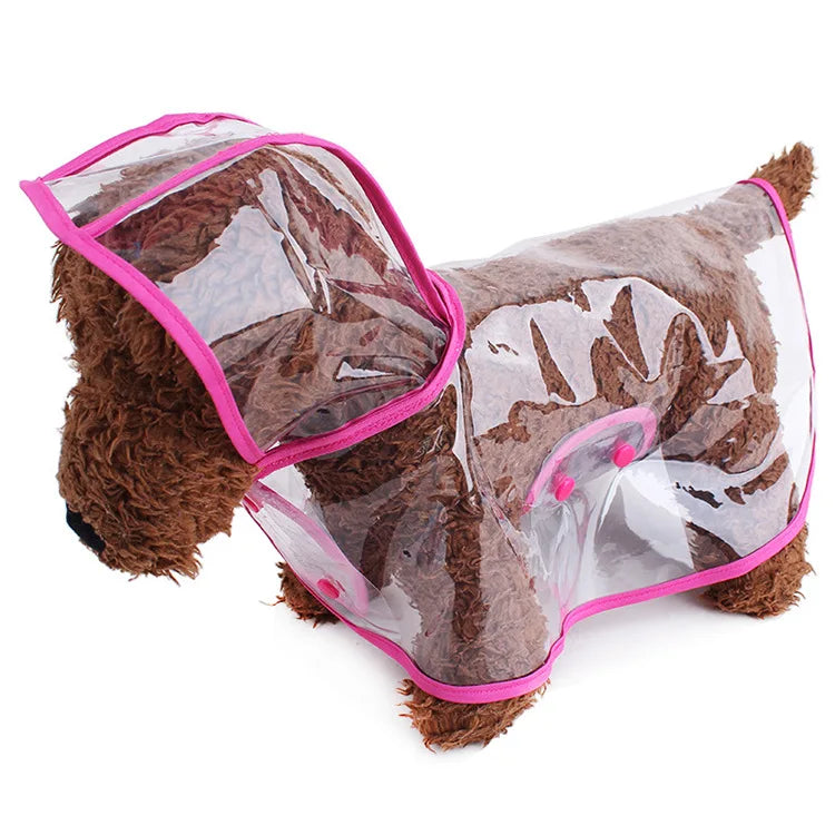 Clear PVC Dog Raincoat NZ | Waterproof Poncho with Snap Closure for Medium Breeds – PawNest