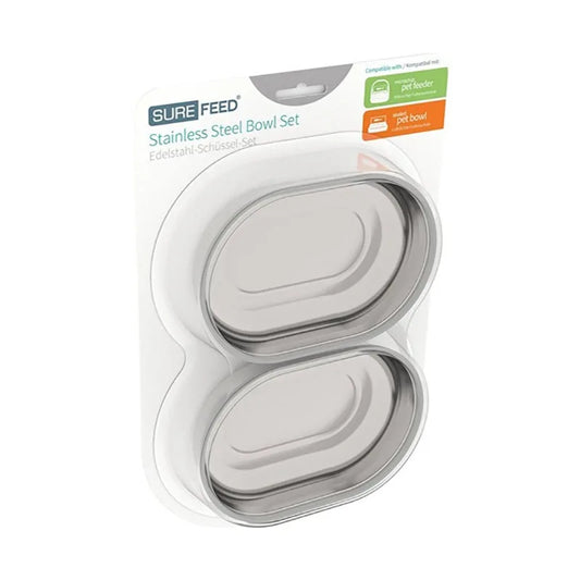 SureFeed Steel Bowl Set NZ – Compatible with SureFeed Feeders