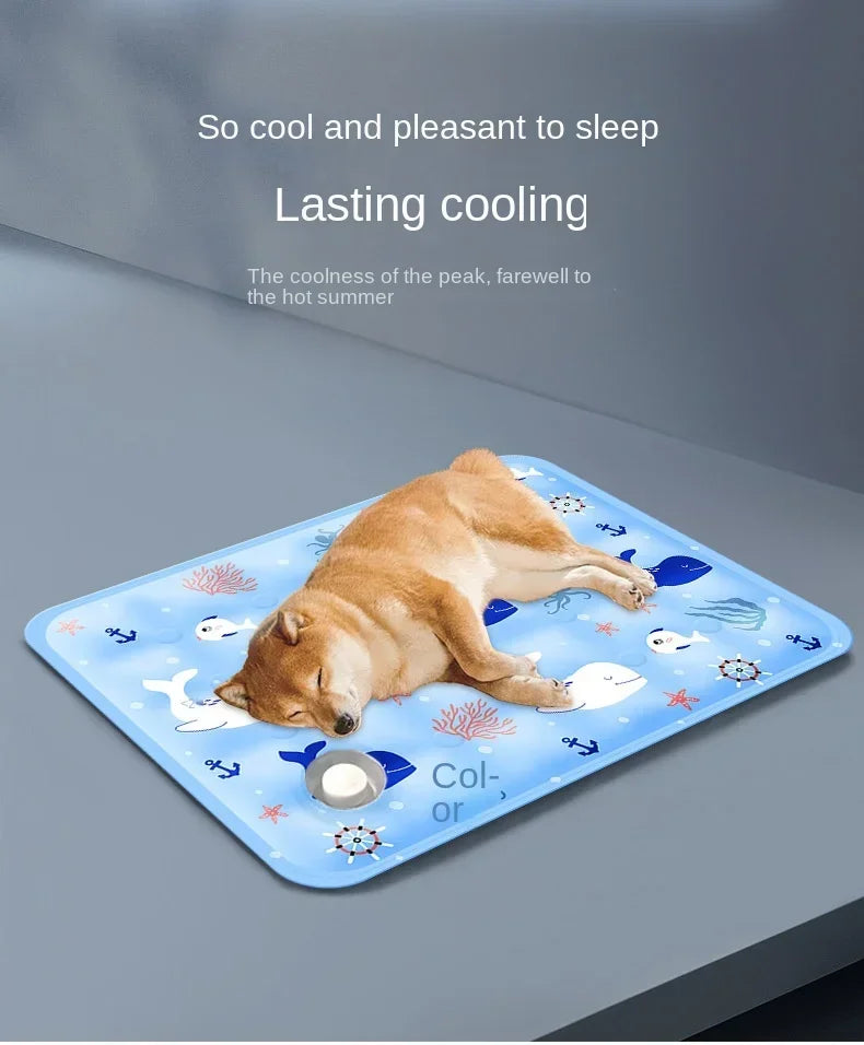 Cooling Pad Ice Mat for Pets NZ | Summer Dog & Cat Cool Mat with Dry Ice Crystal Powder – PawNest