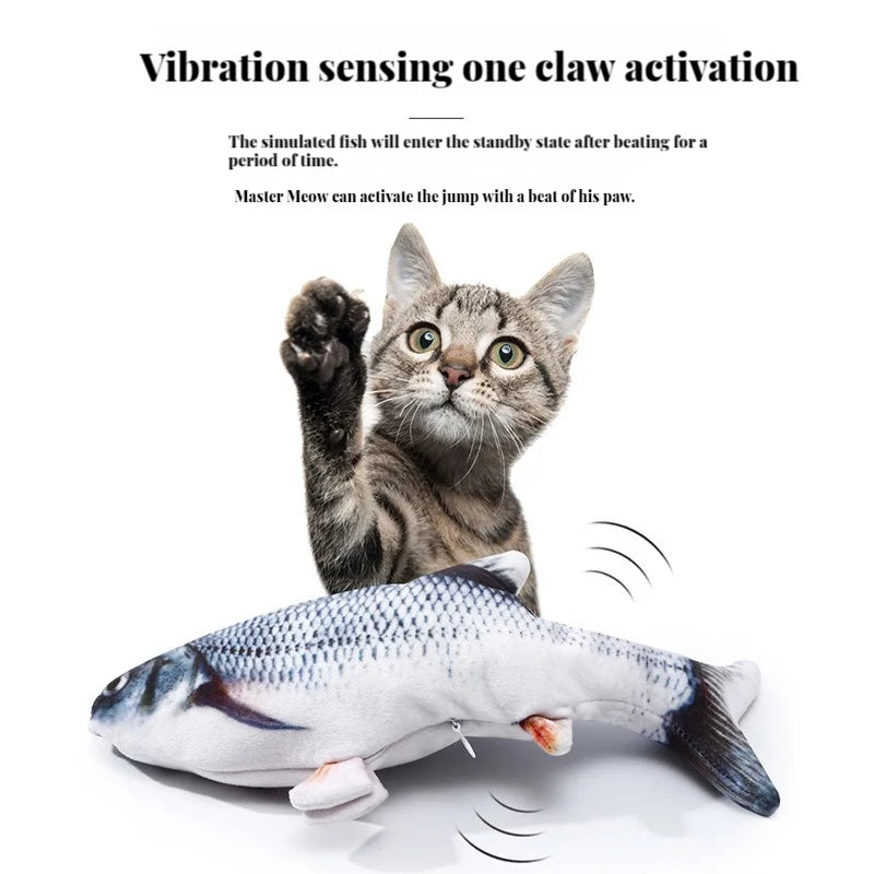 Electric Cat Toy Fish NZ – USB Charging Dancing Fish Toy | PawNest