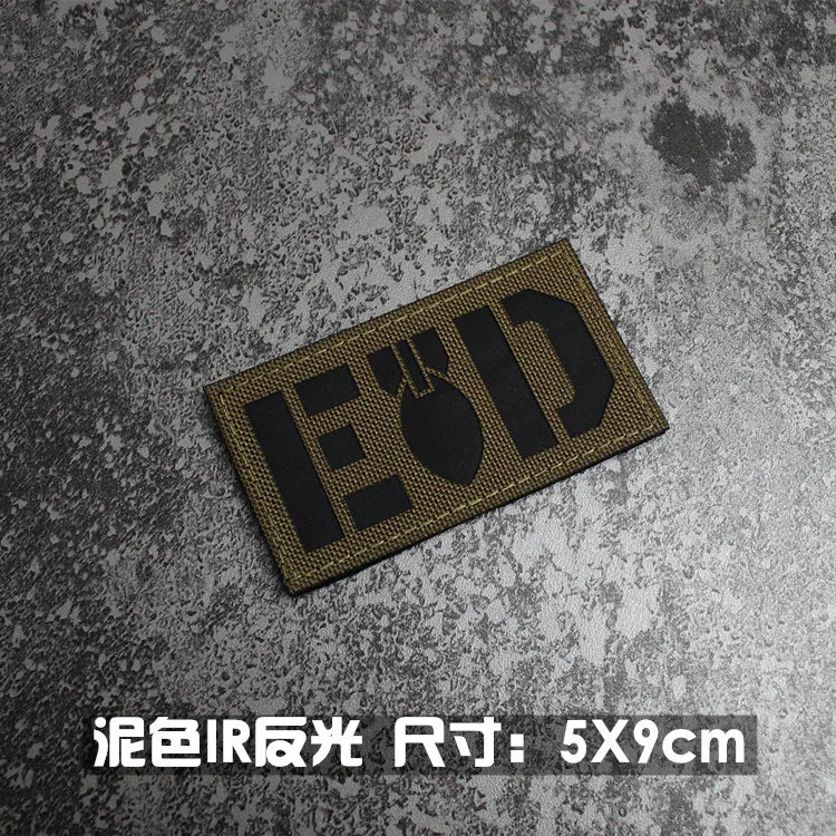 IR Reflective Military Patch – “No Free Lunch” Morale Badge