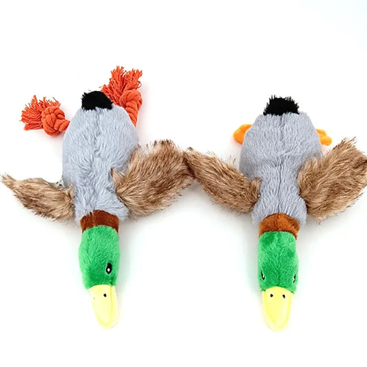 Dog Chew Toy Plush Duck NZ | Squeaky Sound Toy for Teeth Cleaning & Interactive Play – PawNest