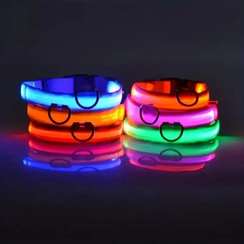Light Up LED Dog Collar – Safety Flashing Glow Battery Collar