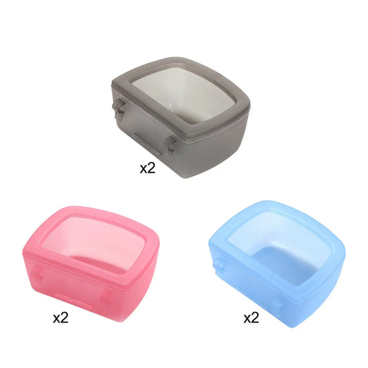 2 Pieces Pet Kennel Cage Bowls for Wire Cages Or Crates, Pet Carrier Bowl, Water