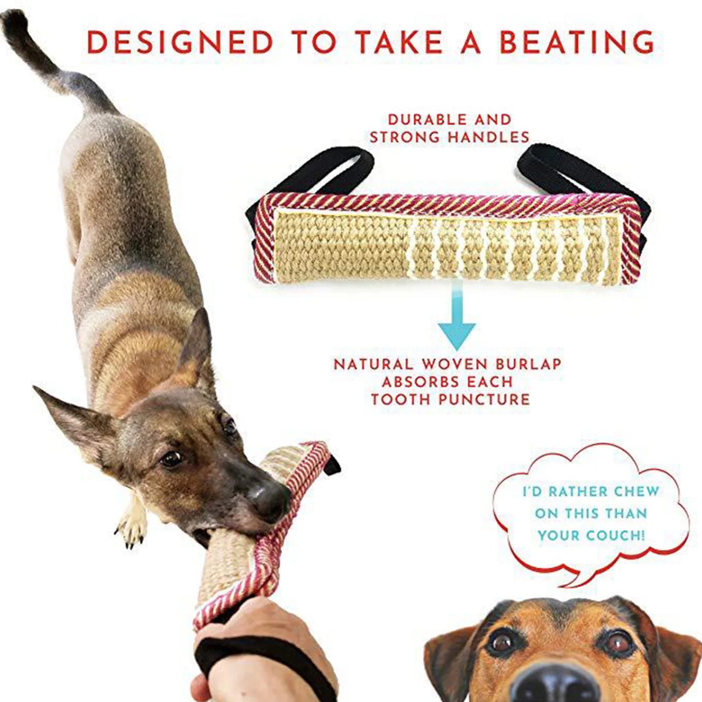Dog Chew Tug Toy NZ | Interactive Rope Teether for Teeth Cleaning & Training – PawNest