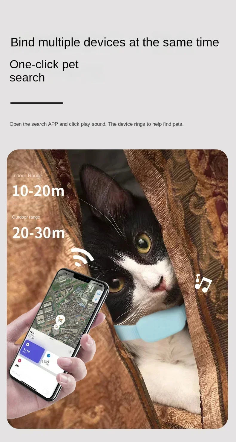 Mini Bluetooth GPS Pet Tracker NZ | Anti-Lost Collar with Movement Alerts & Global Locator for Cats & Puppies – PawNest