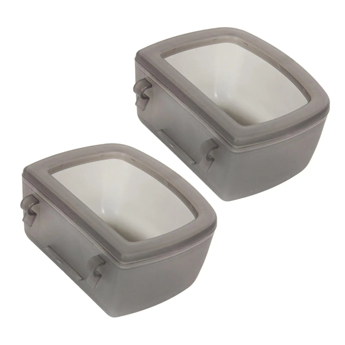 2 Pieces Pet Kennel Cage Bowls NZ | Water & Food Bowls for Wire Cages & Crates – Durable Pet Carrier Accessories