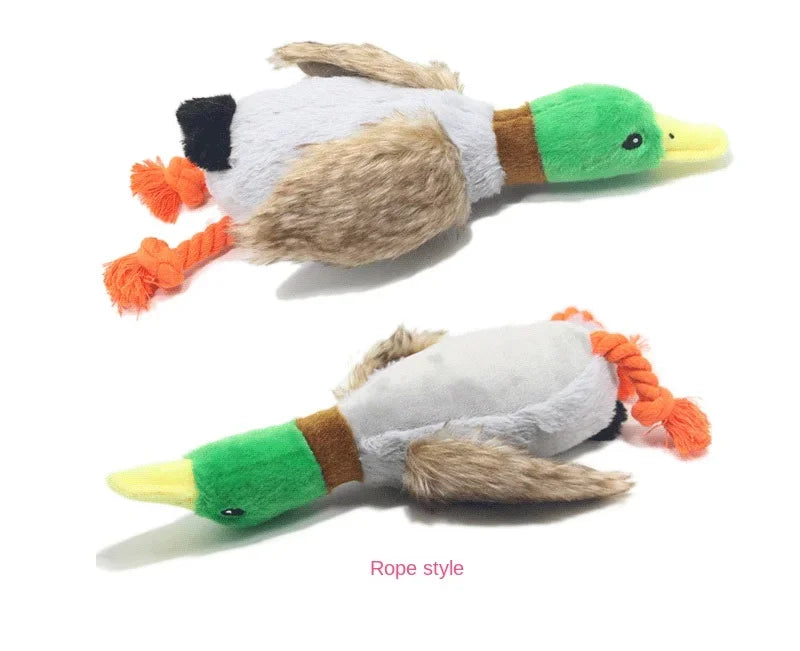 Dog Chew Toy Plush Duck NZ | Squeaky Sound Toy for Teeth Cleaning & Interactive Play – PawNest