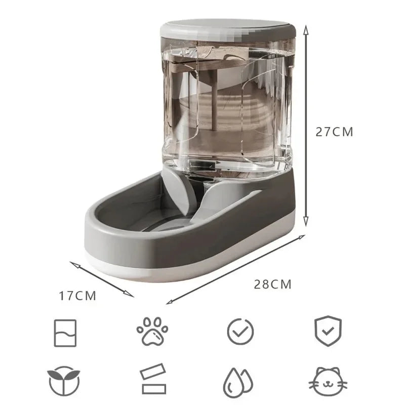 Automatic Pet Water Dispenser – Non-Electric Flowing Water Feeder for Dogs & Cats