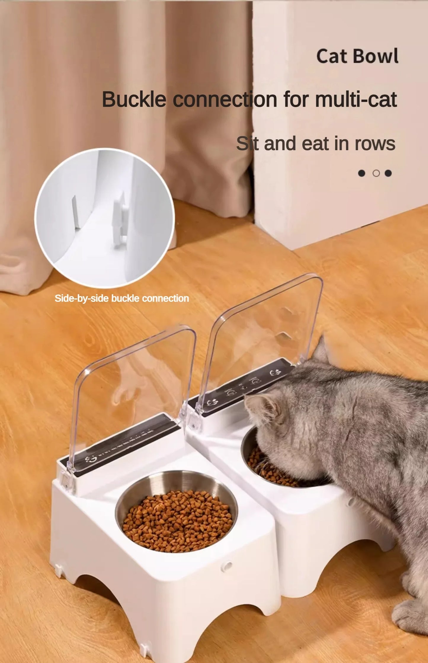 Smart Cat Bowl Feeder NZ | Infrared Sensor Auto-Open Pet Food Dispenser – PawNest
