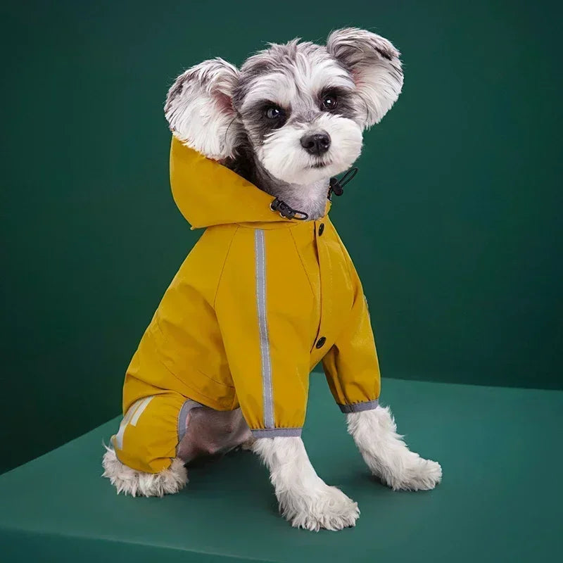 Reflective Waterproof Pet Raincoat NZ | Small & Medium Dog Jumpsuit for Chihuahua & Maltese – PawNest