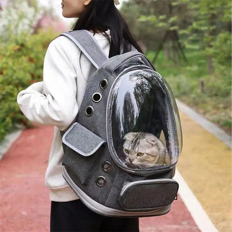 Cat Backpack Carrier NZ | Breathable Space Capsule Travel Bag for Cats – PawNest