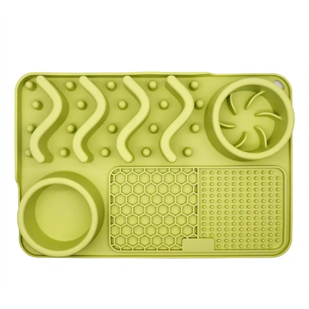 3-in-1 Slow Feeder Dog Bowl & Licking Mat NZ | Suction Cup Anxiety Relief Feeder – BPA Free – PawNest