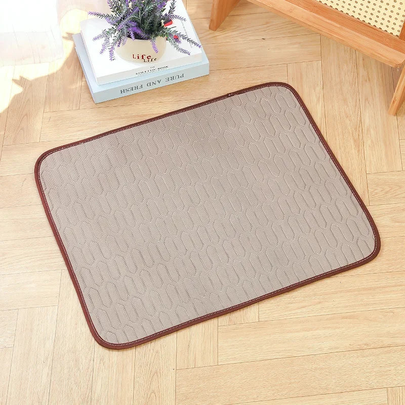 Ice Silk Cooling Pet Pad NZ | Summer Dog & Cat Sleeping Mat – Breathable Latex Sofa Pad – PawNest