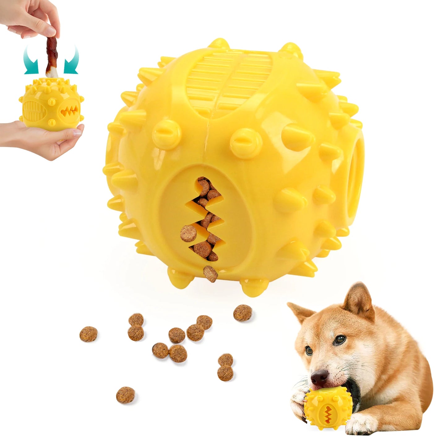 Dog Chew Toy Balls NZ | Rubber Teeth Cleaning & Treat Dispensing Balls for Dogs & Cats – PawNest