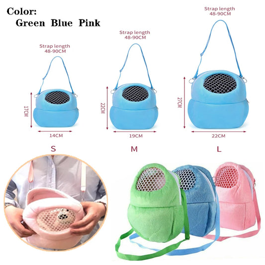 Small Animal Carrier Bag NZ | Breathable Travel Cage for Rabbit, Hamster, Chinchilla, Guinea Pig & Pet Rat – Warm & Portable