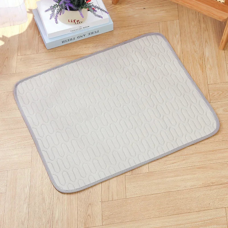 Ice Silk Cooling Pet Pad NZ | Summer Dog & Cat Sleeping Mat – Breathable Latex Sofa Pad – PawNest