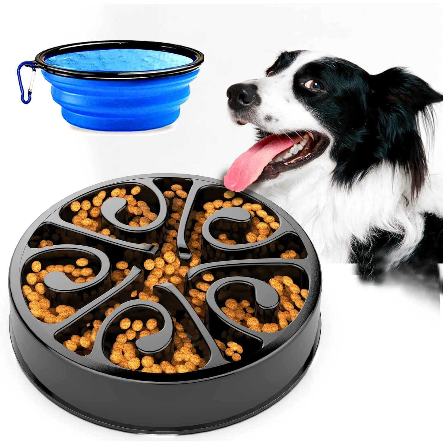 Eco-Friendly Slow Feeder Dog Bowl NZ | Non-Slip, Anti-Gulping Fun Feeding Bowl for All Dog Sizes – PawNest