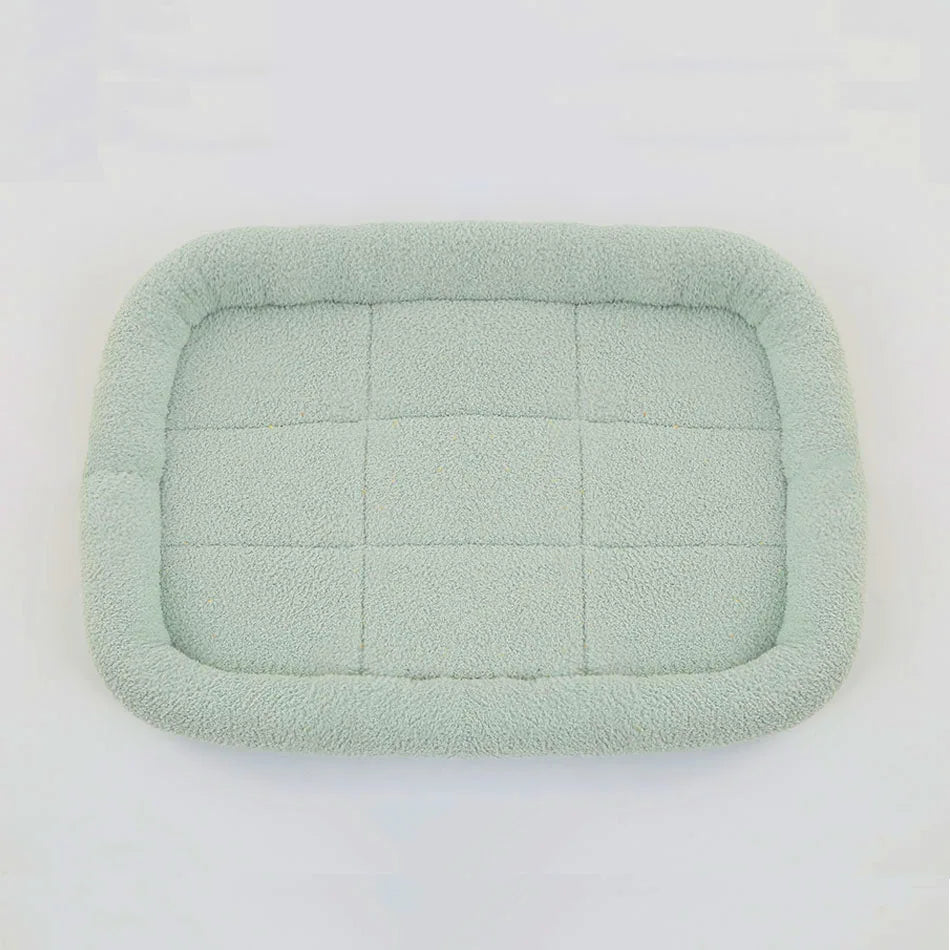 Soft Plush Pet Bed NZ | Square Kennel Cushion for Cats & Dogs – All Sizes – PawNest
