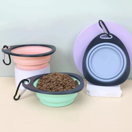 320ml Collapsible Silicone Dog Bowl – Travel Food & Water Dish