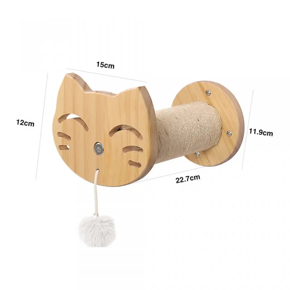 Cat Climbing Shelf Furniture NZ | Wall-Mounted Wooden Cat Shelves & Scratching Perches – PawNest
