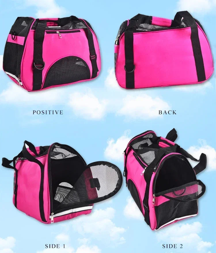 Portable Pet Carrier Bag NZ | Breathable Travel Handbag for Small Dogs & Cats – PawNest
