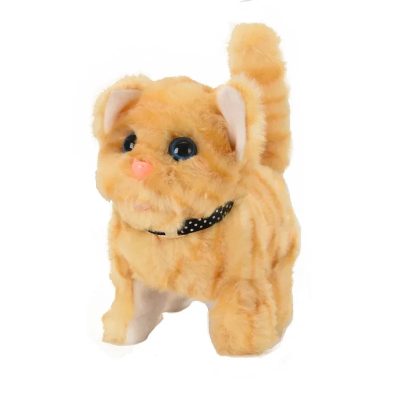 Electric Walking Plush Cat Toy – Interactive Moving Pet Toy NZ | PawNest