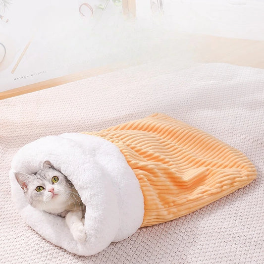 Cat Sleeping Bag NZ | Soft & Cozy Pocket-Style Nest Bed for Cats & Small Pets – PawNest