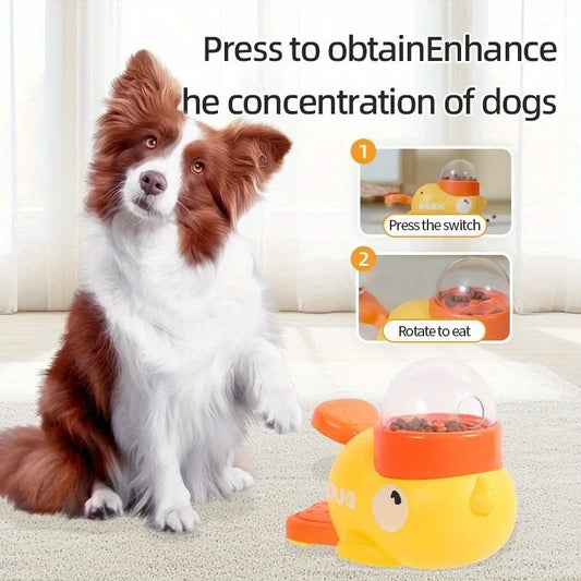 Dog Puzzle Feeder NZ | Interactive Cartoon Duck Treat Dispenser with Anti-Slip Base for Training – PawNest