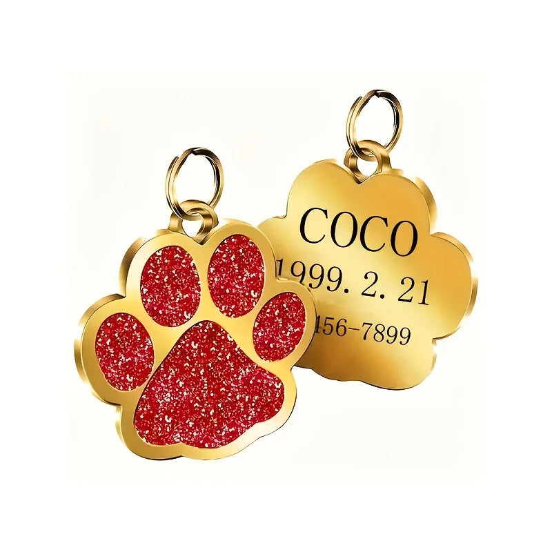 Personalized Pet ID Tag – Custom Dog & Cat Name Tag with Phone Number