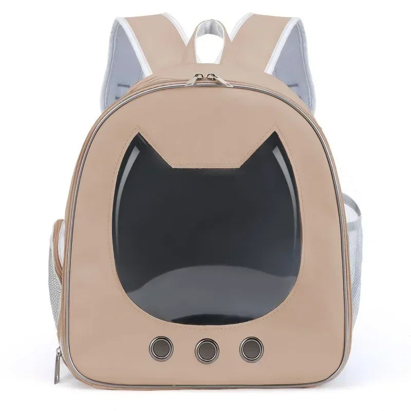 Transparent Pet Carrier Backpack NZ | PU Portable Travel Bag for Cats & Small Dogs – PawNest