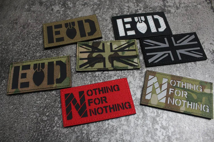 IR Reflective Military Patch – “No Free Lunch” Morale Badge