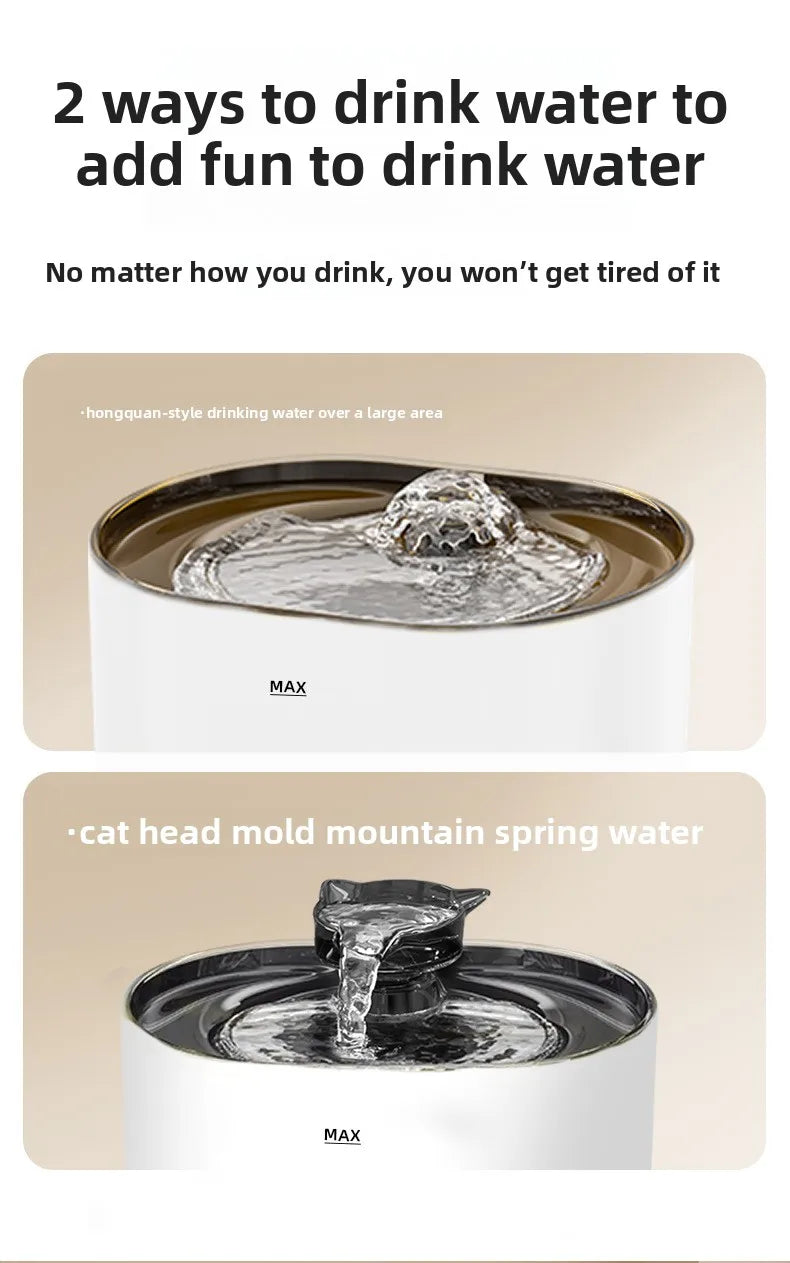 Smart Automatic Pet Water Fountain NZ | Filtered Moving Water Dispenser for Cats & Dogs – PawNest