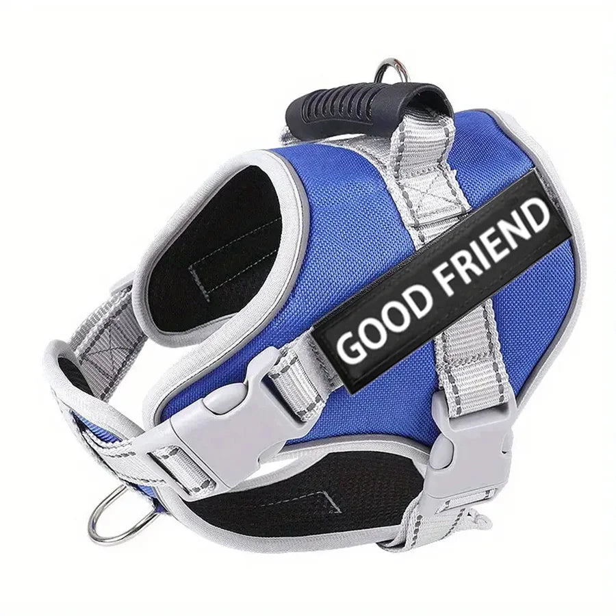 Adjustable Reflective Dog Harness NZ | Small & Medium Pet Vest for Outdoor Walking – PawNest