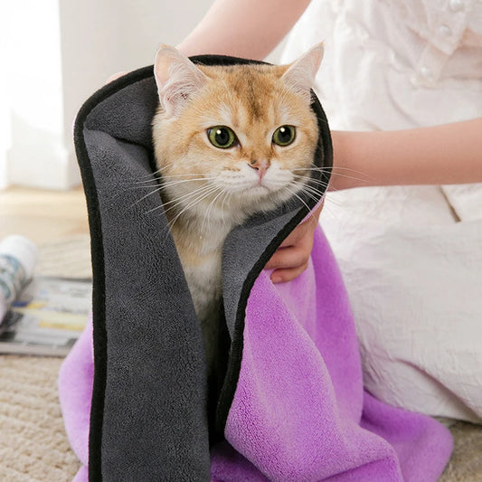 Quick-Dry Pet Towel NZ | Soft & Absorbent Dog & Cat Bath Robe – PawNest