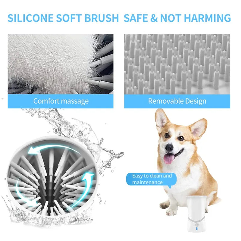 Automatic Dog Paw Cleaner Cup NZ | Portable Silicone Foot Washer for Small & Medium Dogs – PawNest