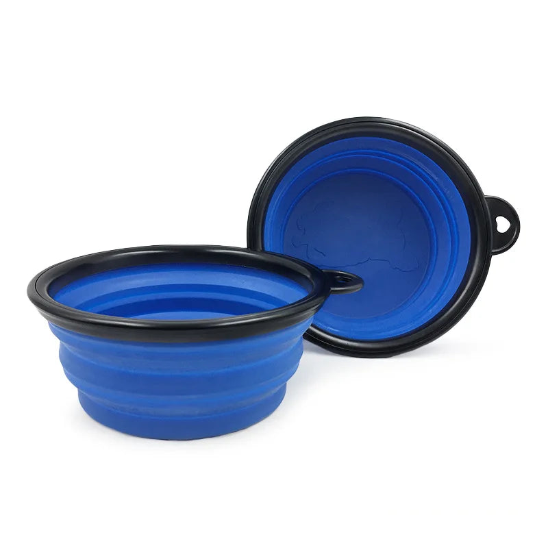 350ml Folding Silicone Dog Bowl – Portable Travel Feeder Dish