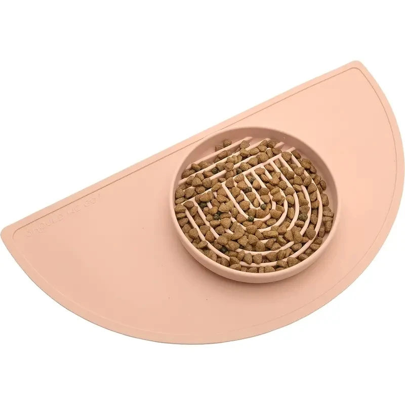 Round Silicone Slow Feeder Bowl NZ | Anti-Choking Non-Slip Suction Cup Dog & Cat Food & Water Bowl – PawNestDish Bowl
