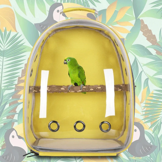 Portable Bird Carrier Bag NZ | Transparent Parrot & Small Pet Backpack for Parakeet, Cockatiel, Bunny Travel – Lightweight & Durable