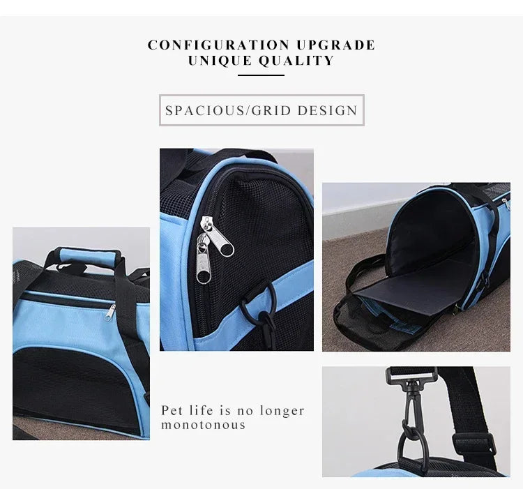 Portable Pet Carrier Bag NZ | Breathable Travel Handbag for Small Dogs & Cats – PawNest