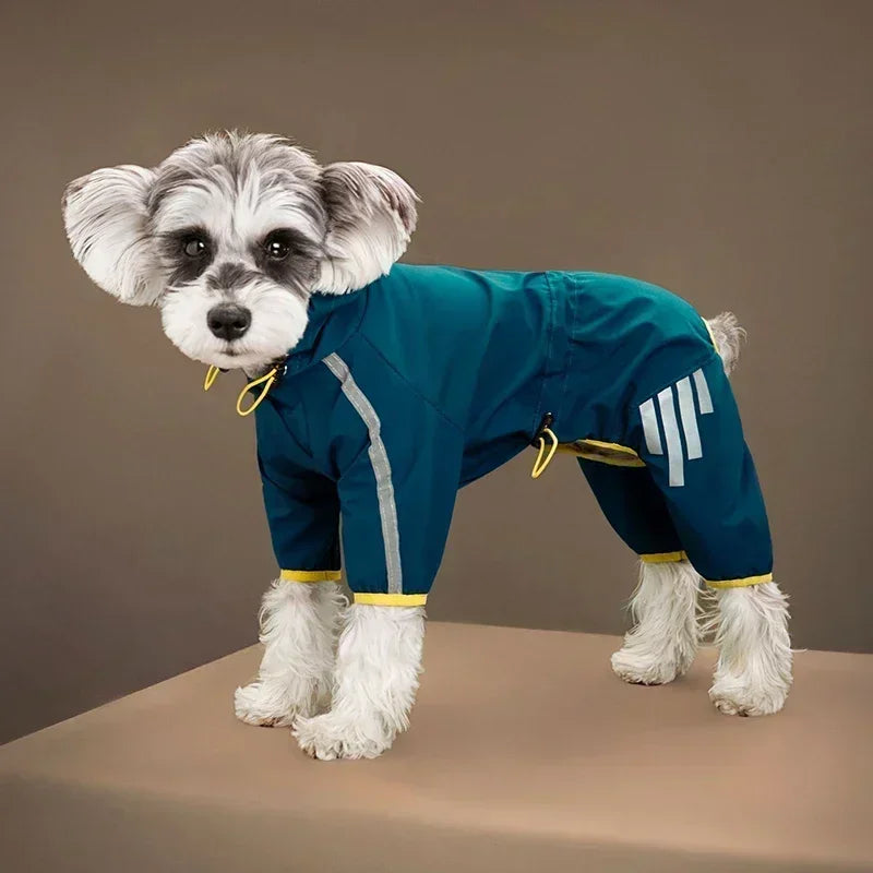 Reflective Waterproof Pet Raincoat NZ | Small & Medium Dog Jumpsuit for Chihuahua & Maltese – PawNest