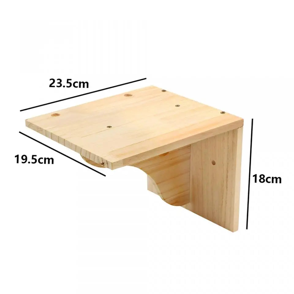 Cat Climbing Shelf Furniture NZ | Wall-Mounted Wooden Cat Shelves & Scratching Perches – PawNest