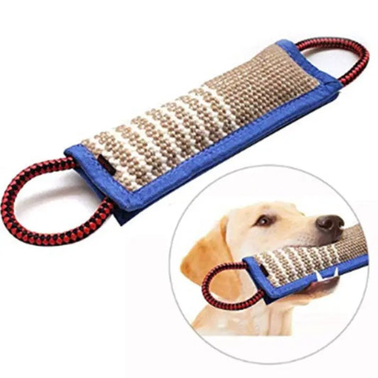 Dog Teether Jute Bite Toy NZ | Interactive Puppy Chewing & Training Pillow – PawNest