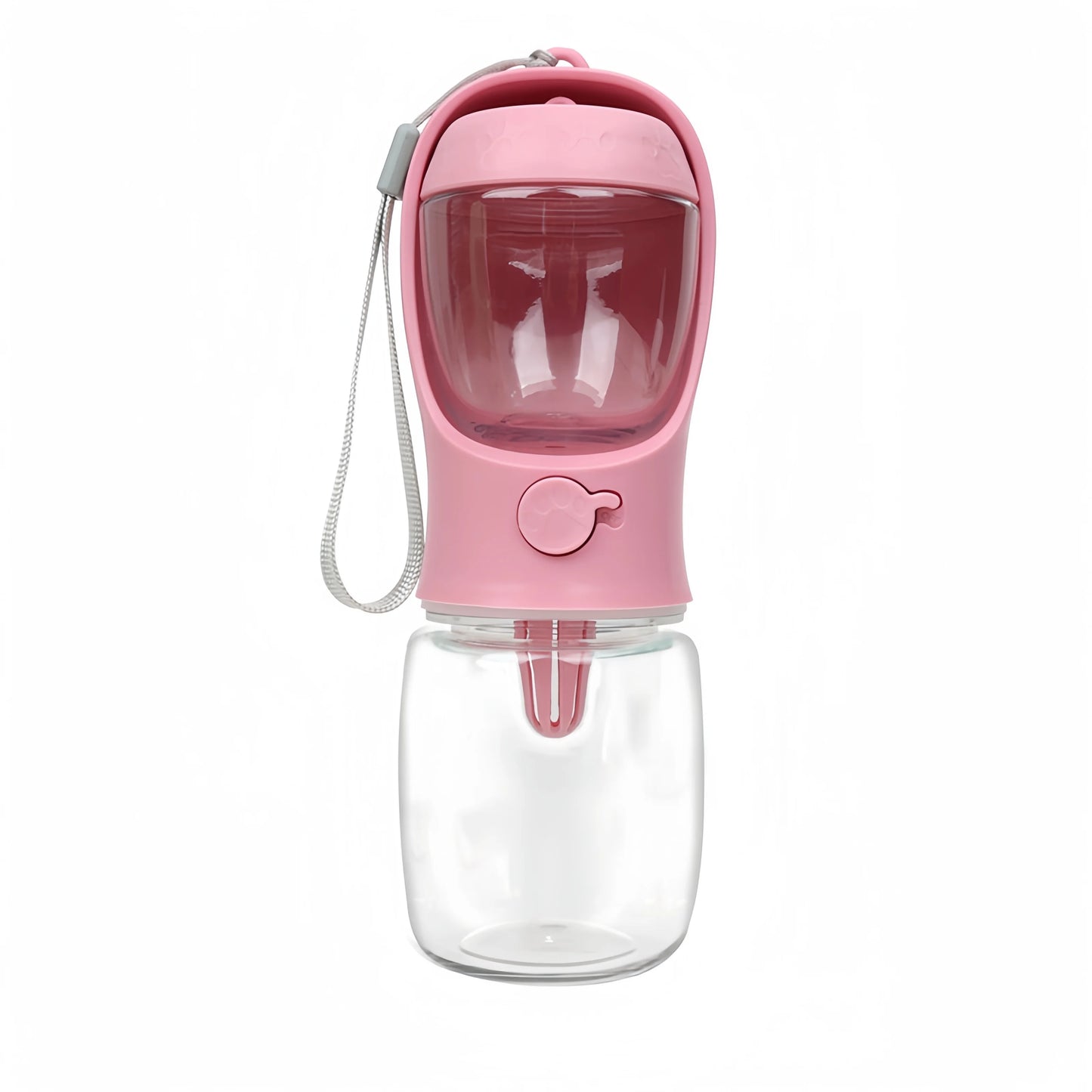 Portable Dog Water Bottle with Food Storage – Travel Feeder Bowl