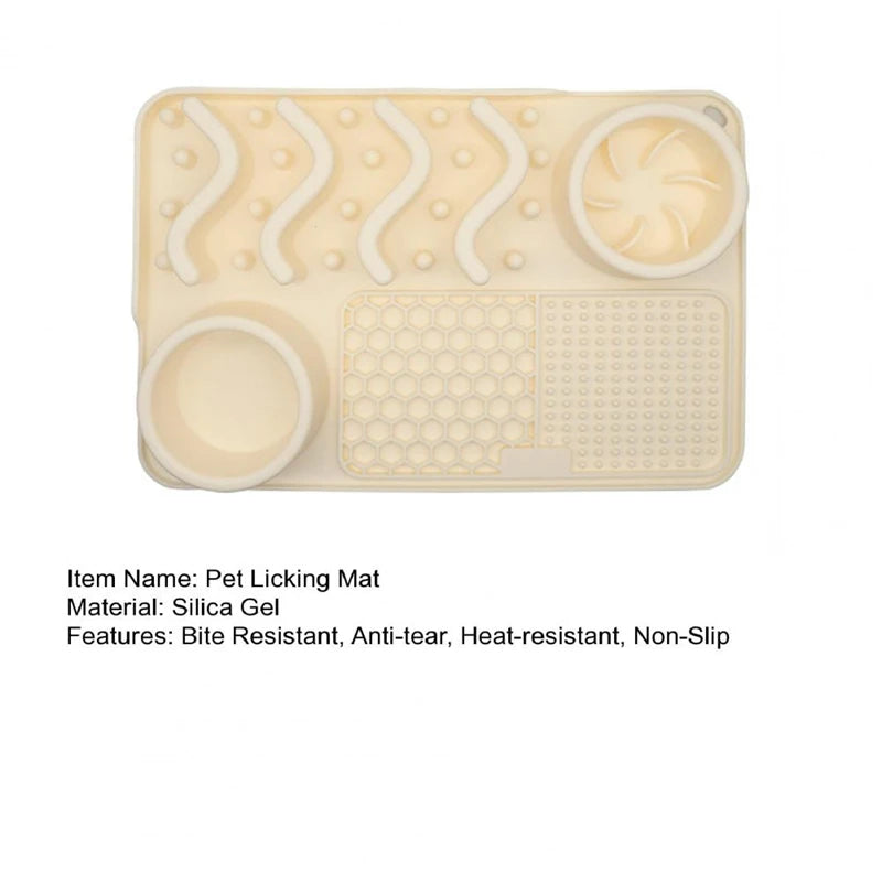 3-in-1 Slow Feeder Dog Bowl & Licking Mat NZ | Suction Cup Anxiety Relief Feeder – BPA Free – PawNest