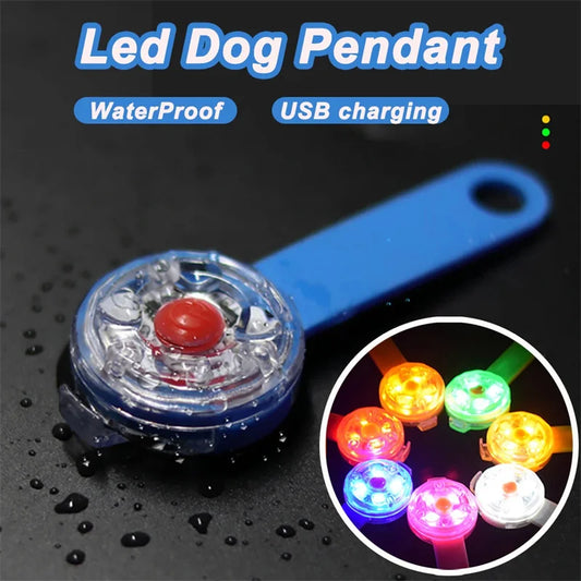 Dog Anti-Loss LED Collar – Waterproof, USB Rechargeable Light