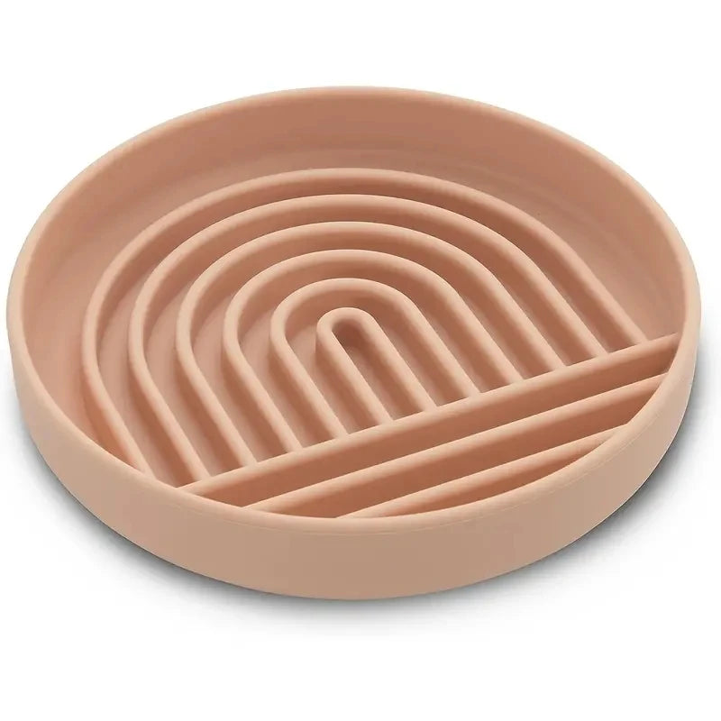 Round Silicone Slow Feeder Bowl NZ | Anti-Choking Non-Slip Suction Cup Dog & Cat Food & Water Bowl – PawNestDish Bowl