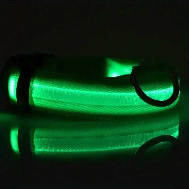 Light Up LED Dog Collar – Safety Flashing Glow Battery Collar