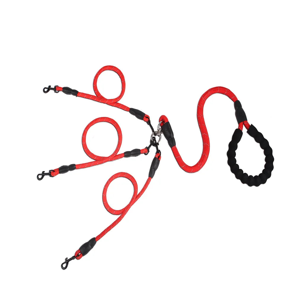 Dual Dog Leash with Harness & Collar NZ | One-to-Two Wear-Resistant Puppy Traction Set – PawNest