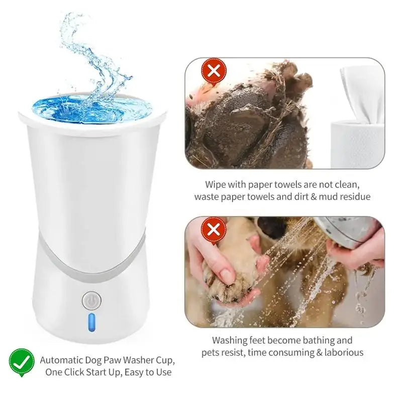 Automatic Dog Paw Cleaner Cup NZ | Portable Silicone Foot Washer for Small & Medium Dogs – PawNest